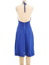 Ossie Clark Crepe Halter Dress Dress arcadeshops.com