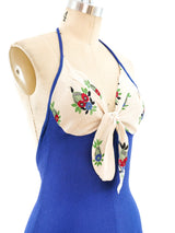 Ossie Clark Crepe Halter Dress Dress arcadeshops.com