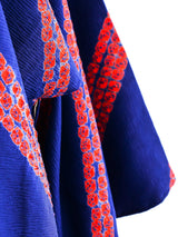 Shibori Striped Navy Kimono Jacket arcadeshops.com
