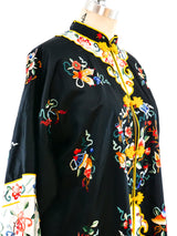 Floral Embroidered Chinese Robe Jacket arcadeshops.com