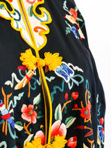 Floral Embroidered Chinese Robe Jacket arcadeshops.com