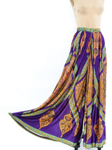 Scarf Printed Palazzo Pants Bottom arcadeshops.com