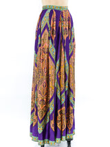 Scarf Printed Palazzo Pants Bottom arcadeshops.com