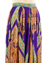 Scarf Printed Palazzo Pants Bottom arcadeshops.com