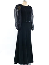 Courreges Balloon Sleeve Gown Dress arcadeshops.com