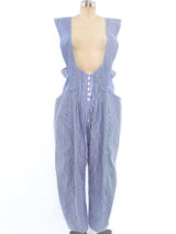 Mixed Hickory Striped Overalls Suit arcadeshops.com