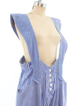 Mixed Hickory Striped Overalls Suit arcadeshops.com