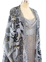 Zandra Rhodes Pleated Column Dress with Duster Dress arcadeshops.com