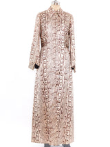 Snakeskin Printed Maxi Jacket Jacket arcadeshops.com