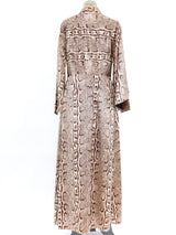 Snakeskin Printed Maxi Jacket Jacket arcadeshops.com