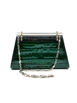 Green Crocodile Bag with Architectural Hardware Accessory arcadeshops.com