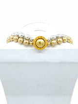 Karl Lagerfeld Two Tone Faux Pearl Necklace Jewelry arcadeshops.com