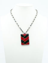 Lanvin Enamel Pendant Necklace Accessory arcadeshops.com