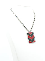 Lanvin Enamel Pendant Necklace Accessory arcadeshops.com