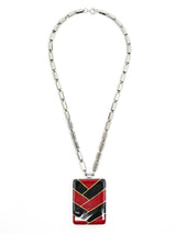 Lanvin Enamel Pendant Necklace Accessory arcadeshops.com
