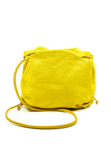 Carlos Falchi Yellow Leather Buffalo Crossbody Accessory arcadeshops.com