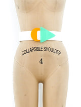 Memphis Style Lucite Waist Belt Accessory arcadeshops.com