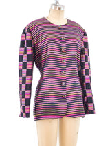 Victor Costa Rainbow Striped Jacket Jacket arcadeshops.com