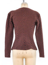 Betsey Johnson Punk Label Checker Jersey Top Top arcadeshops.com