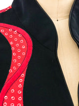 Swirl Brocade Crop Jacket Jacket arcadeshops.com