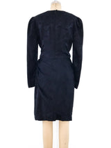 Flora Kung Draped Silk Little Black Dress Dress arcadeshops.com