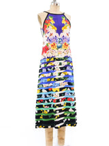 Mary Katrantzou Floral Striped Dress Dress arcadeshops.com