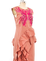 Dries Van Noten Embellished Ruffle Dress Dress arcadeshops.com