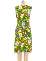 1960's Floral Sleeveless Dress Dress arcadeshops.com