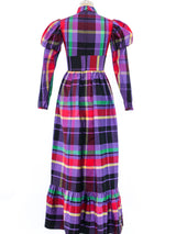Taffeta Plaid Ruffle Dress Dress arcadeshops.com