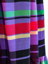Taffeta Plaid Ruffle Dress Dress arcadeshops.com