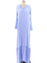 Mary McFadden Pleated Periwinkle Dress Dress arcadeshops.com