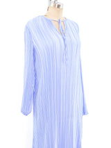 Mary McFadden Pleated Periwinkle Dress Dress arcadeshops.com
