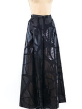 Issey Miyake Tonal Mosaic Wide Leg Pants Bottom arcadeshops.com