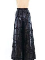 Issey Miyake Tonal Mosaic Wide Leg Pants Bottom arcadeshops.com