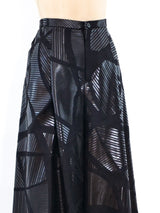 Issey Miyake Tonal Mosaic Wide Leg Pants Bottom arcadeshops.com