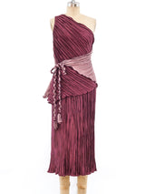 Jeanne Marc Pleated Wrap Ensemble Suit arcadeshops.com