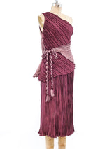 Jeanne Marc Pleated Wrap Ensemble Suit arcadeshops.com