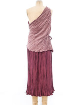 Jeanne Marc Pleated Wrap Ensemble Suit arcadeshops.com