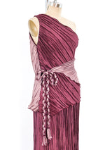 Jeanne Marc Pleated Wrap Ensemble Suit arcadeshops.com