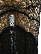 1930's Black Lace Gown Dress arcadeshops.com