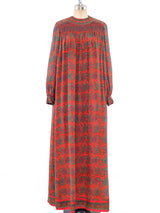 Treacy Lowe Paisley Printed Silk Maxi Dress Dress arcadeshops.com