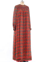 Treacy Lowe Paisley Printed Silk Maxi Dress Dress arcadeshops.com