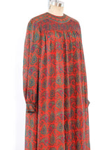 Treacy Lowe Paisley Printed Silk Maxi Dress Dress arcadeshops.com