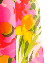 Floral Printed Organza Ruffle Dress Dress arcadeshops.com