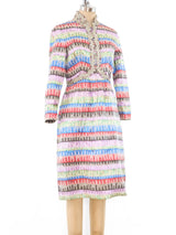 Oscar de la Renta Jeweled Brocade Dress Dress arcadeshops.com