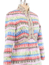 Oscar de la Renta Jeweled Brocade Dress Dress arcadeshops.com