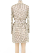 1960's Crystal Embellished Lace Illusion Dress Dress arcadeshops.com