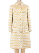 Lillie Rubin Mixed Metallic Brocade Coat Jacket arcadeshops.com