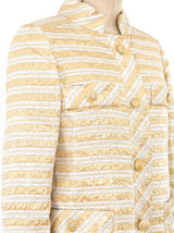 Lillie Rubin Mixed Metallic Brocade Coat Jacket arcadeshops.com