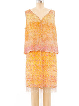 Oscar de la Renta Beaded Fringe Ensemble Suit arcadeshops.com